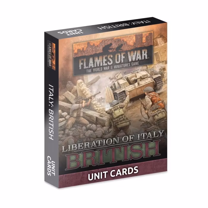 Liberation Italy: British Unit Card Pack (36 cards)