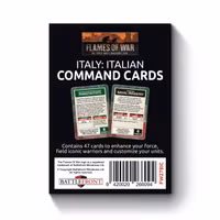 Liberation of Italy: Italian Command Card Pack (both sides) (47 cards)