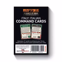 Liberation of Italy: Italian Command Card Pack (both sides) (47 cards)