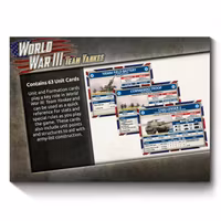 WWIII: British Unit Card Pack (63 Unit Cards)