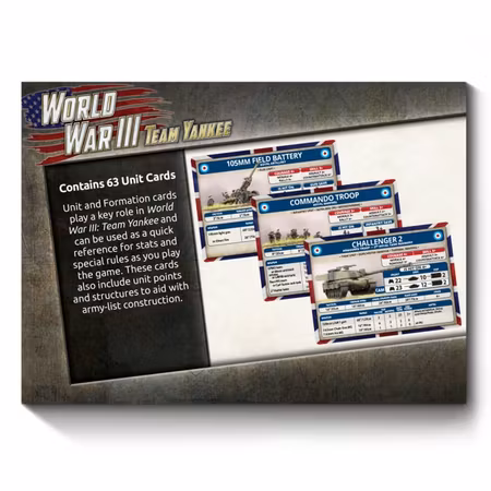 WWIII: British Unit Card Pack (63 Unit Cards)