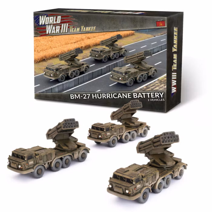 BM-27 Hurricane Rocket Launcher Battery