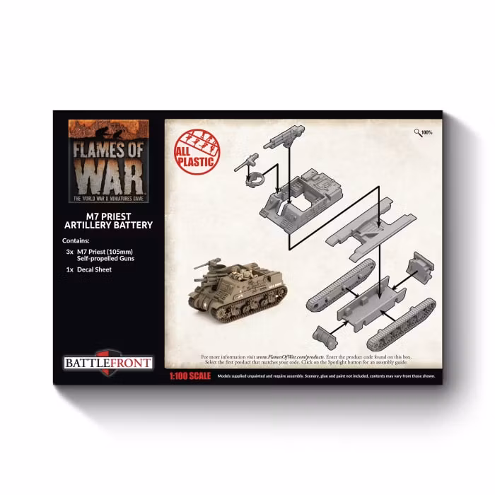M7 Priest Artillery Battery (Plastic)