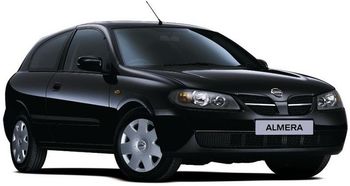 Tummennuskalvot Nissan Almera 3-d