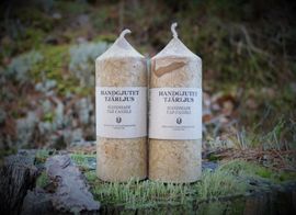Handgjutna tjärljus 2-pack -runda