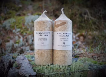 Handgjutna tjärljus 2-pack -runda