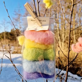 Svensk regnbågsull -pastell