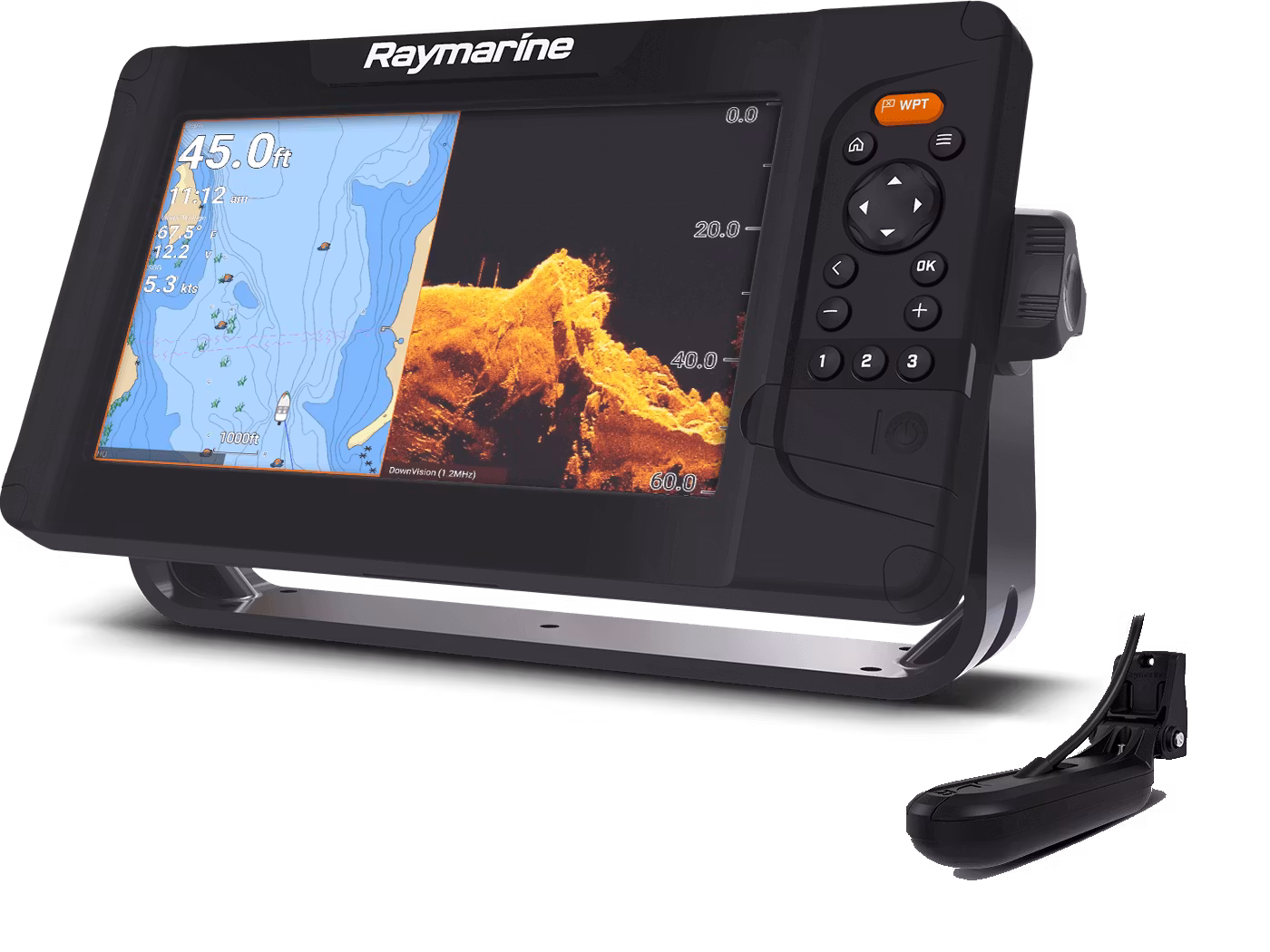 Raymarine - Element 7 HV - 7'' MFD, HV-100 givare, LightHouse-sjökort för Norra Europa