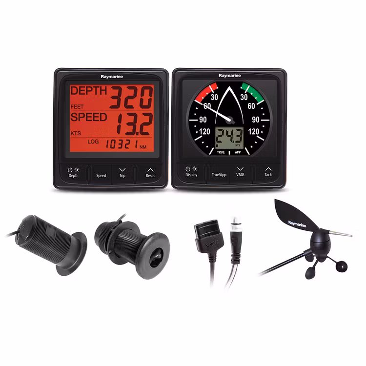 Raymarine - Weerpakket met instrumenten i50, i60 en sensoren voor wind/snelheid/diepte