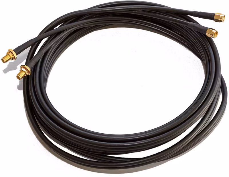 Poynting -  Twin antennkabel SMA-hane/SMA-hona, 10m