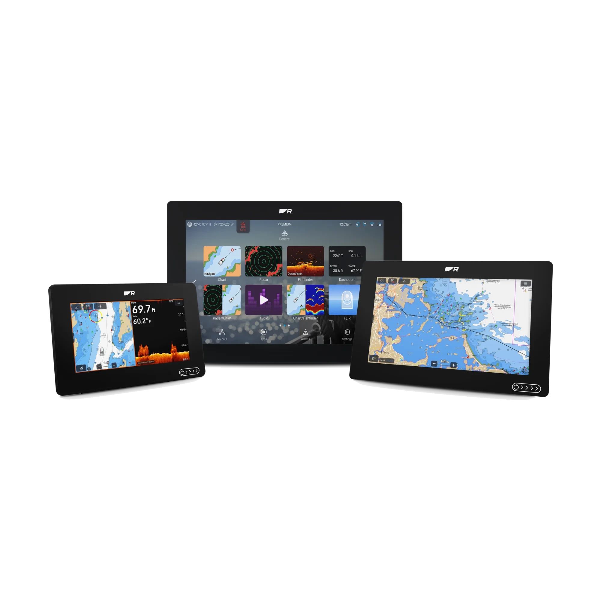Raymarine – AXIOM 2 9 tum MFD, LightHouse-sjökort för Norra Europa