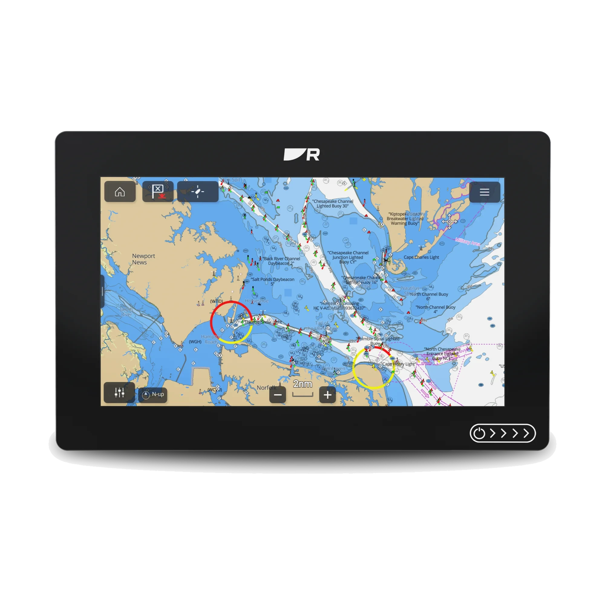 Raymarine – AXIOM 2 9 tum RV3D MFD, LightHouse-sjökort för Norra Europa