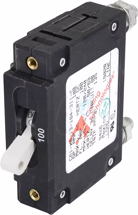 Blue Sea Systems – Automatsäkring DC/AC 100A 1-p, vit