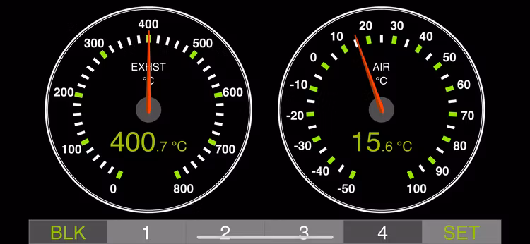 Yacht Devices - Sensore di temperatura gas di scarico per NMEA 2000, misura 0-800°C. Cavo da 90 cm con filettatura 1/4 di pollice - 20 UNC