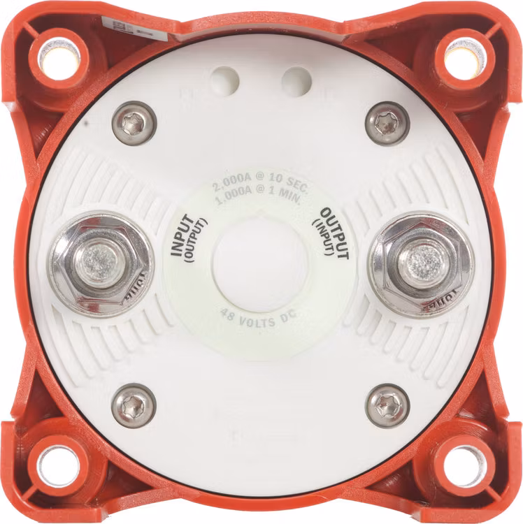 Blue Sea Systems - Main Switch 350A, 1 battery, 2 positions, red