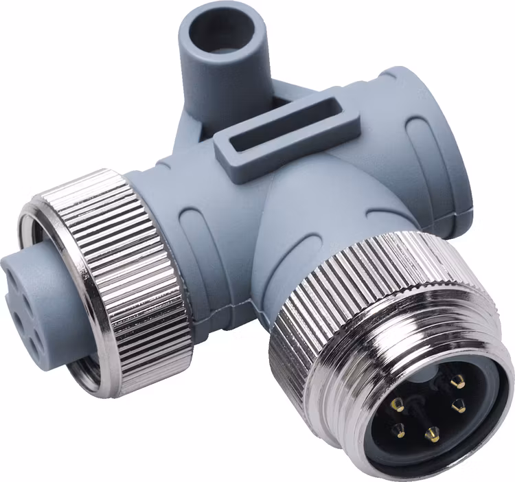 Maretron ELB-NM-NF - Vinklad 90 grader, MINI-kontakt, Hane - Hona