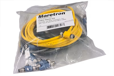 Maretron Cable-Start-Kit - Kabelsats NMEA 2000. 1xPowertap, 2xT-kontakt, 2x2m kabel 1x10m kabel, 2x han-termineringar, Lite-modell