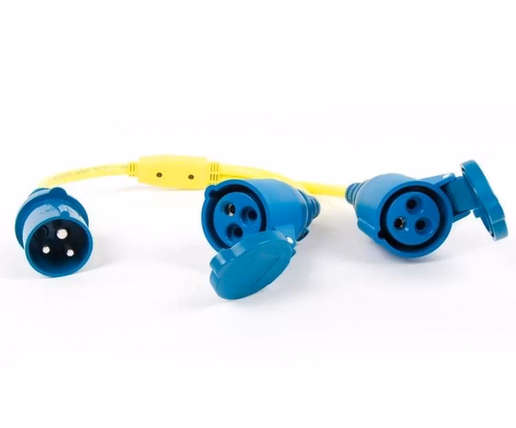 Victron Energy - Adapterkabel Splitter 16A/250V CEE-Stecker/2xCEE