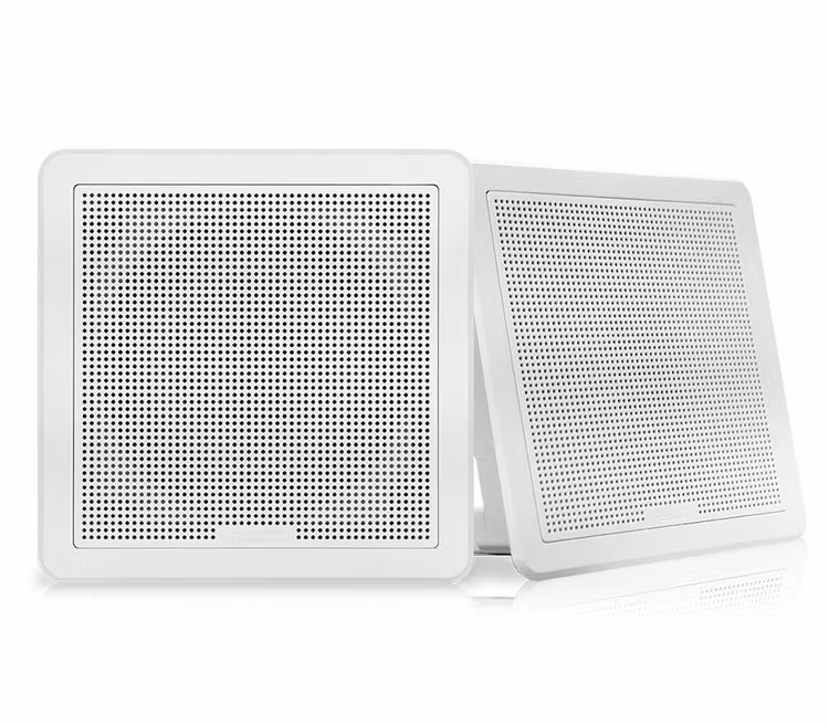 Fusion FM-F77SW - Altavoces, FM Square, 7,7 pulgadas, Blanco