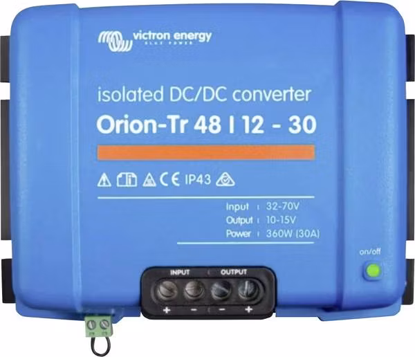 Victron Energy - Orion-Tr 48/12-30A (360W), geïsoleerde DC-DC-omvormer