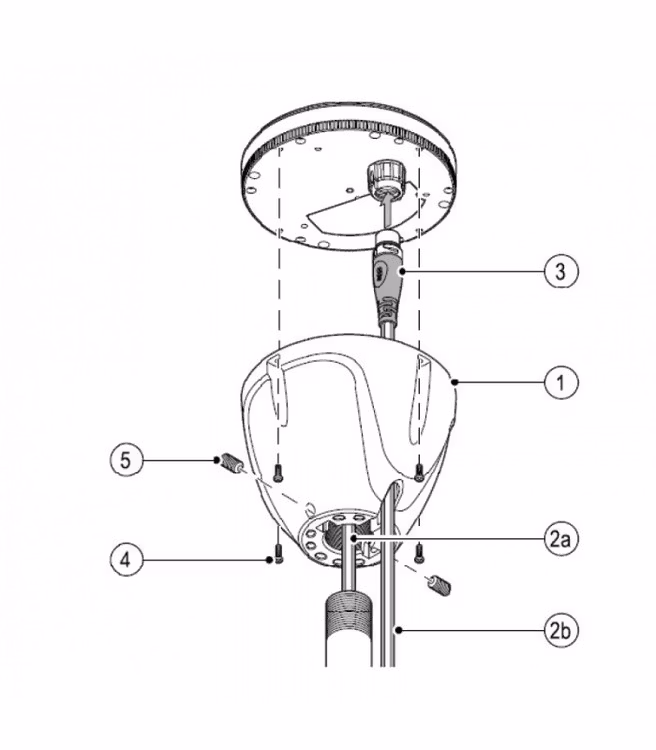 Raymarine - RS150 GPS/Glonass 10Hz (STng) with pole mount