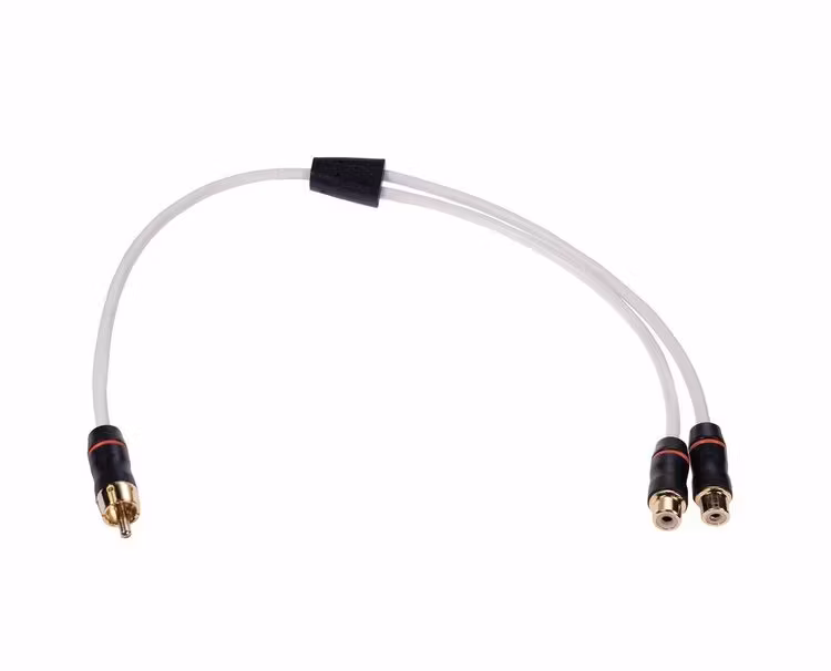 Fusion - Rozdzielacz RCA z 1x RCA męskim na 2x RCA żeńskie