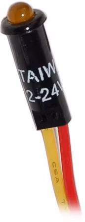 Blue Sea Systems - Lysdiod 12/24 VDC Gul (Bulk)