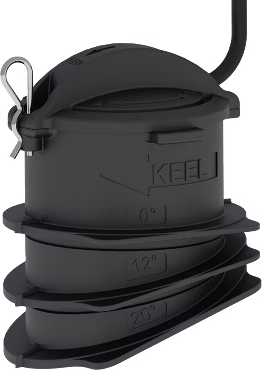 Raymarine - CPT-S In-romp transducer van kunststof met HIGH CHIRP, 0, 12, 20 graden