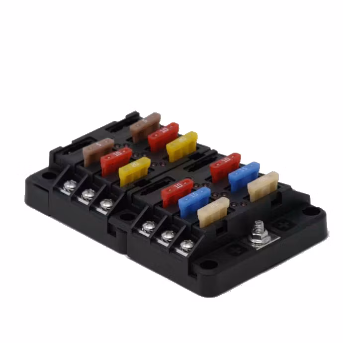 EGIS - Zekeringhouder 12 zekeringen met LED-indicator