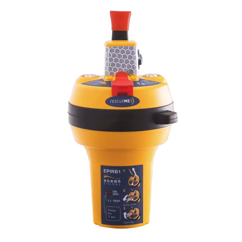 Ocean Signal - rescueME EPIRB1, Nödsändare via satellit, GPS, pejlsignal 121.5 MHz, 10 års batteri, 5 års garanti