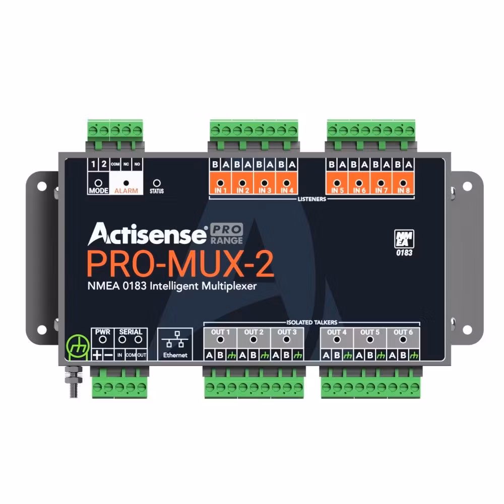 Actisense - Profesjonalny multiplekser NMEA 8 wejść OPTO, 6 wyjść ISO-Drive, szeregowy i Ethernet