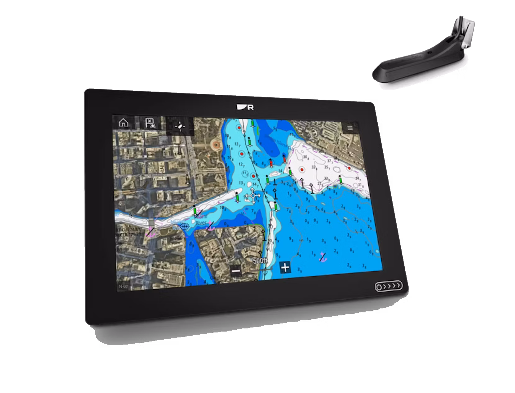 Raymarine - AXIOM+ 12 RV - MFD RV3D de 12'', transductor RV-100, cartas náuticas LightHouse para el norte de Europa