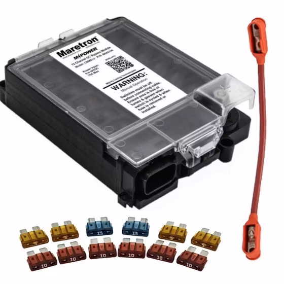 Maretron - MPower CBMD12-R, modulo bypass DC a 12 canali, incl. fusibili e cavo di collegamento