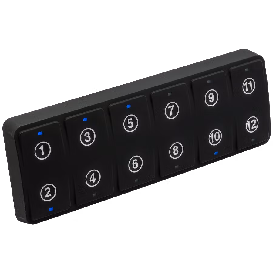 Maretron - MPower CKM12, 12-painikkeinen mukautettava näppäimistö, sis. N2K-adapterin, numero