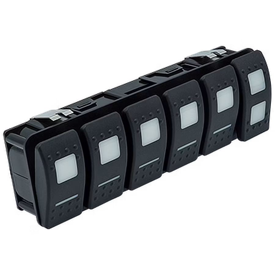 Maretron - MPower VMM6, 6-przyciskowy cyfrowy moduł przełączający, chwilowy, prawy z 3 pozycjami, z adapterem N2K