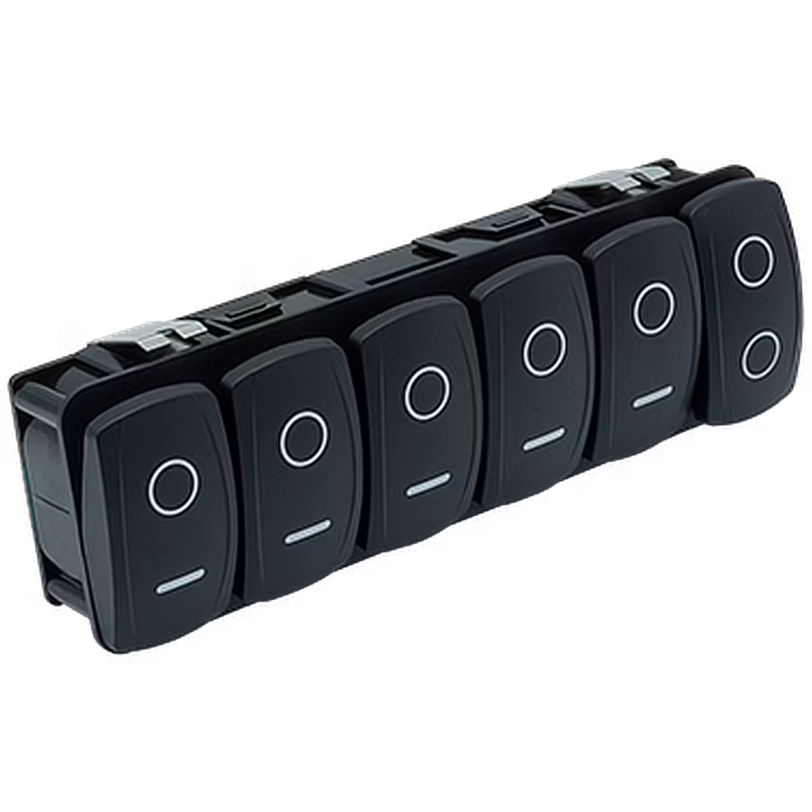 Maretron - MPower VMM6, 6-button digital switch module, momentary, right with 3-positions, incl. N2K adapter