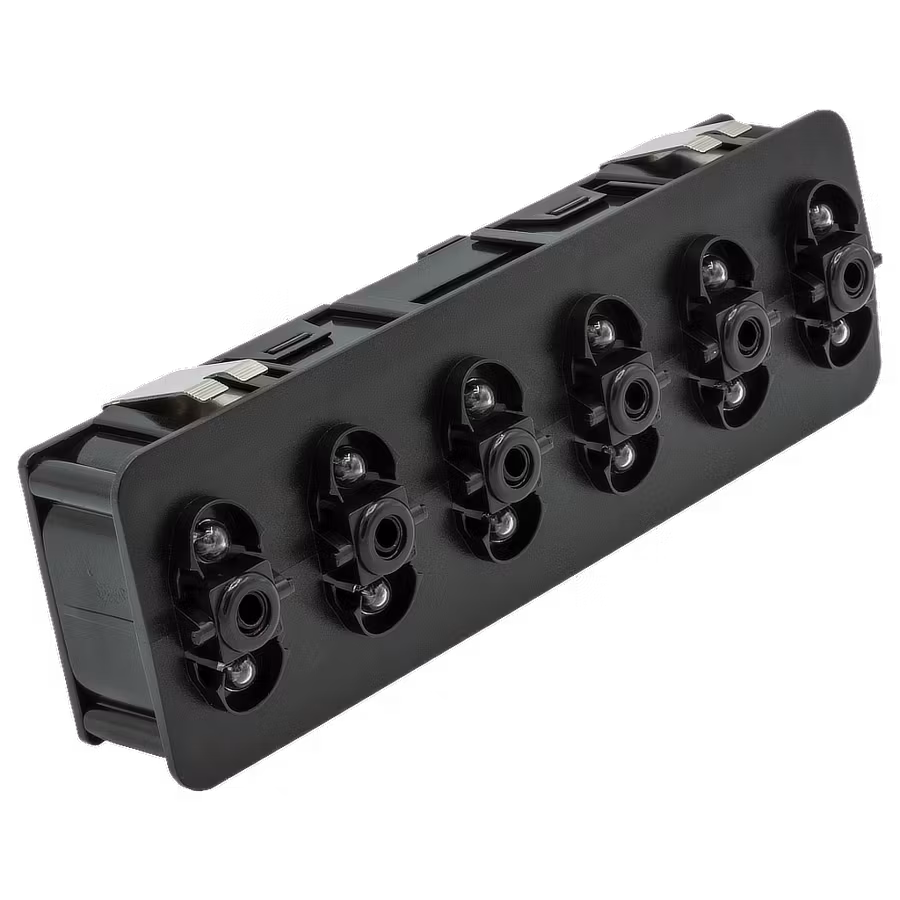 Maretron - MPower VMM6, 6-button digital switch module, momentary, right with 3-positions, without buttons, incl. N2K adapter