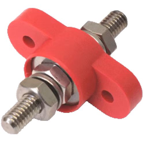 VTE - Genomföring max 48V/250A, röd, M8 (Blue Sea Systems 2202)