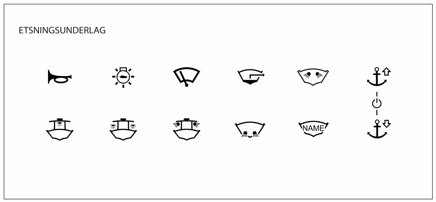 Maretron - MPower CKM12, Incisione del pannello bianco CK2