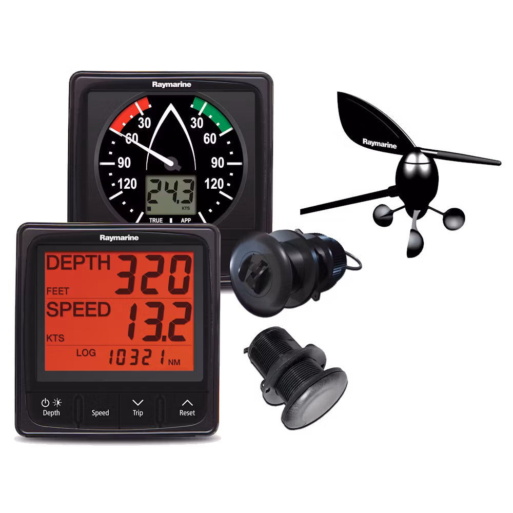Raymarine - Väderpaket med instrument i50, i60 samt givare för vind/fart/djup