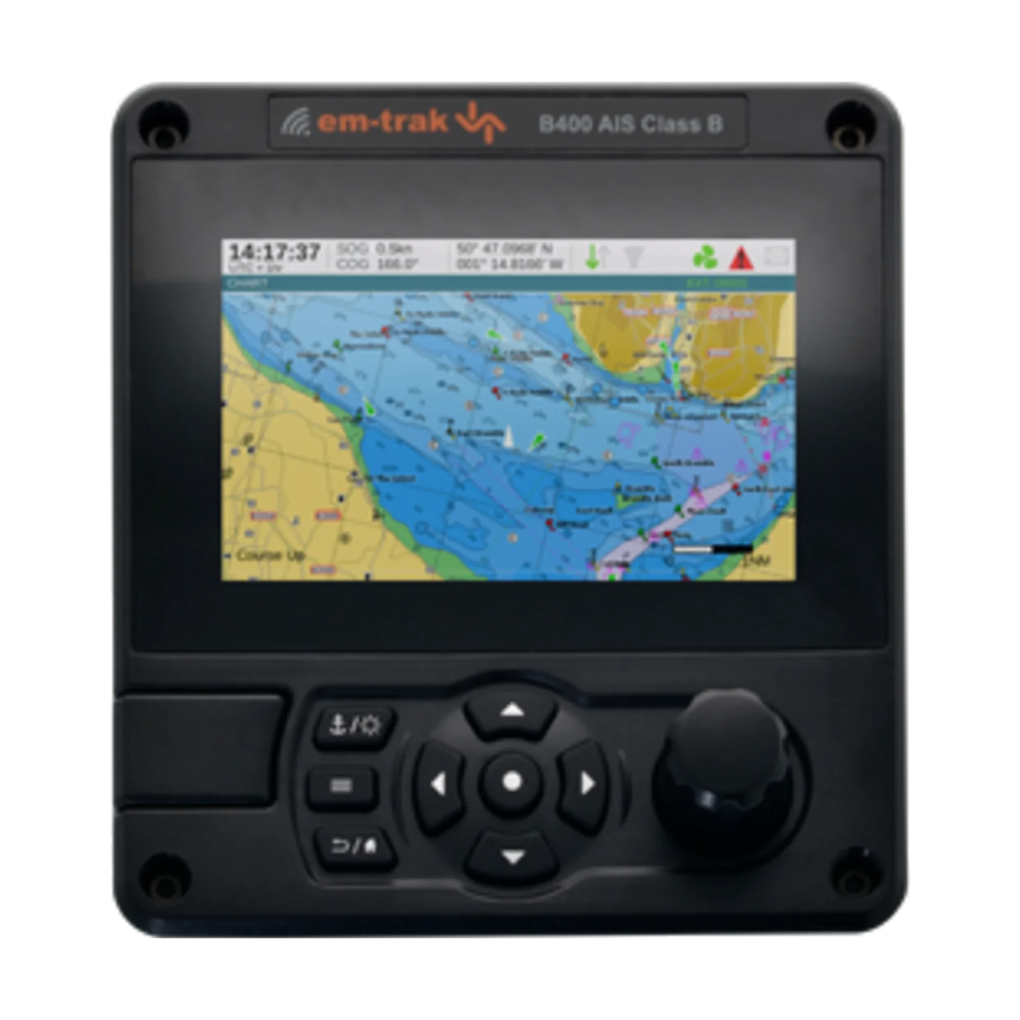 Em-trak - AIS Class B transponder, 5W SOTDMA, 5-inch color display