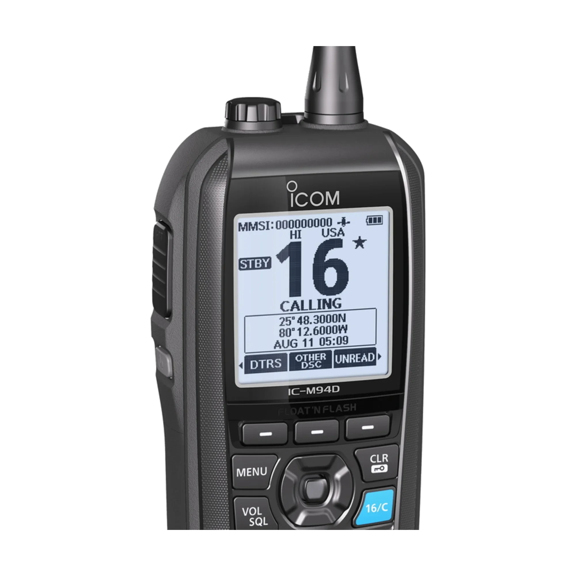 Icom - IC-M94DE Bærbar Marinradio med AIS, GPS & DSC