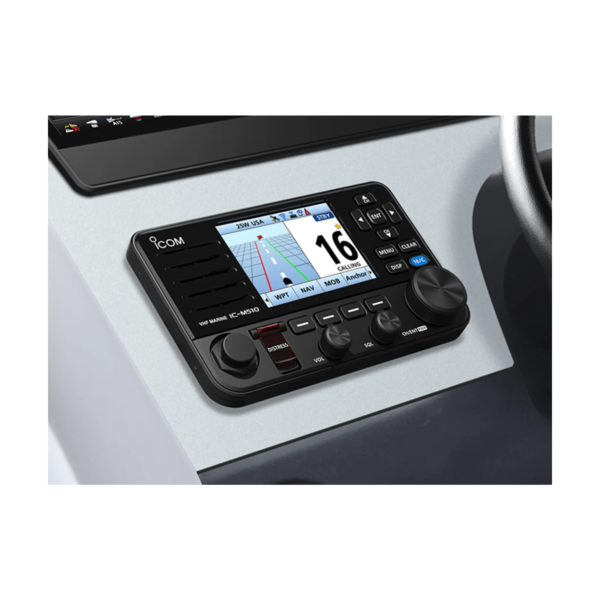 Icom - IC-M510E EVO Fast Marinradio med NMEA2000, WLAN og AIS