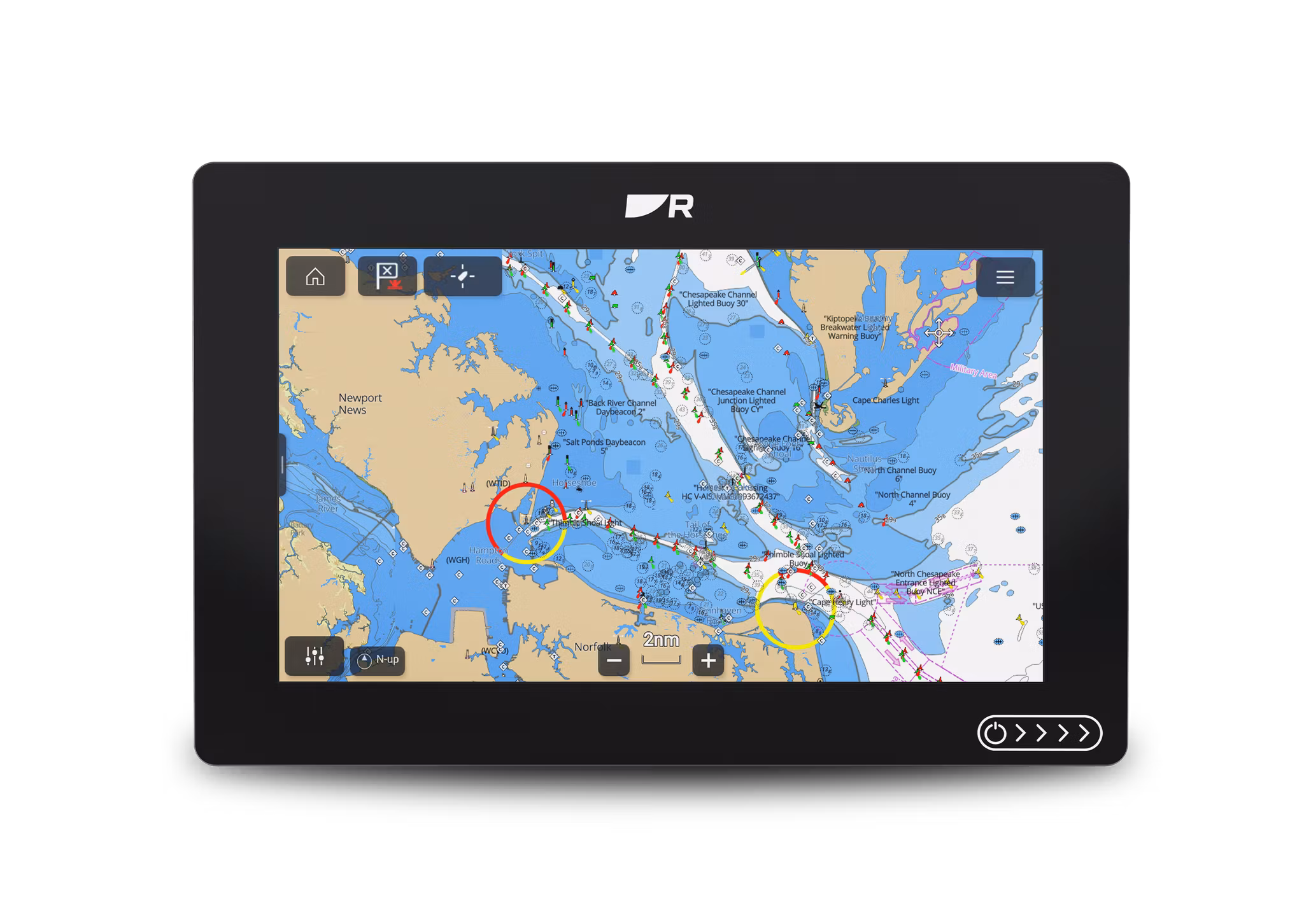 Raymarine – AXIOM 2 12 tum MFD, LightHouse-sjökort för Norra Europa