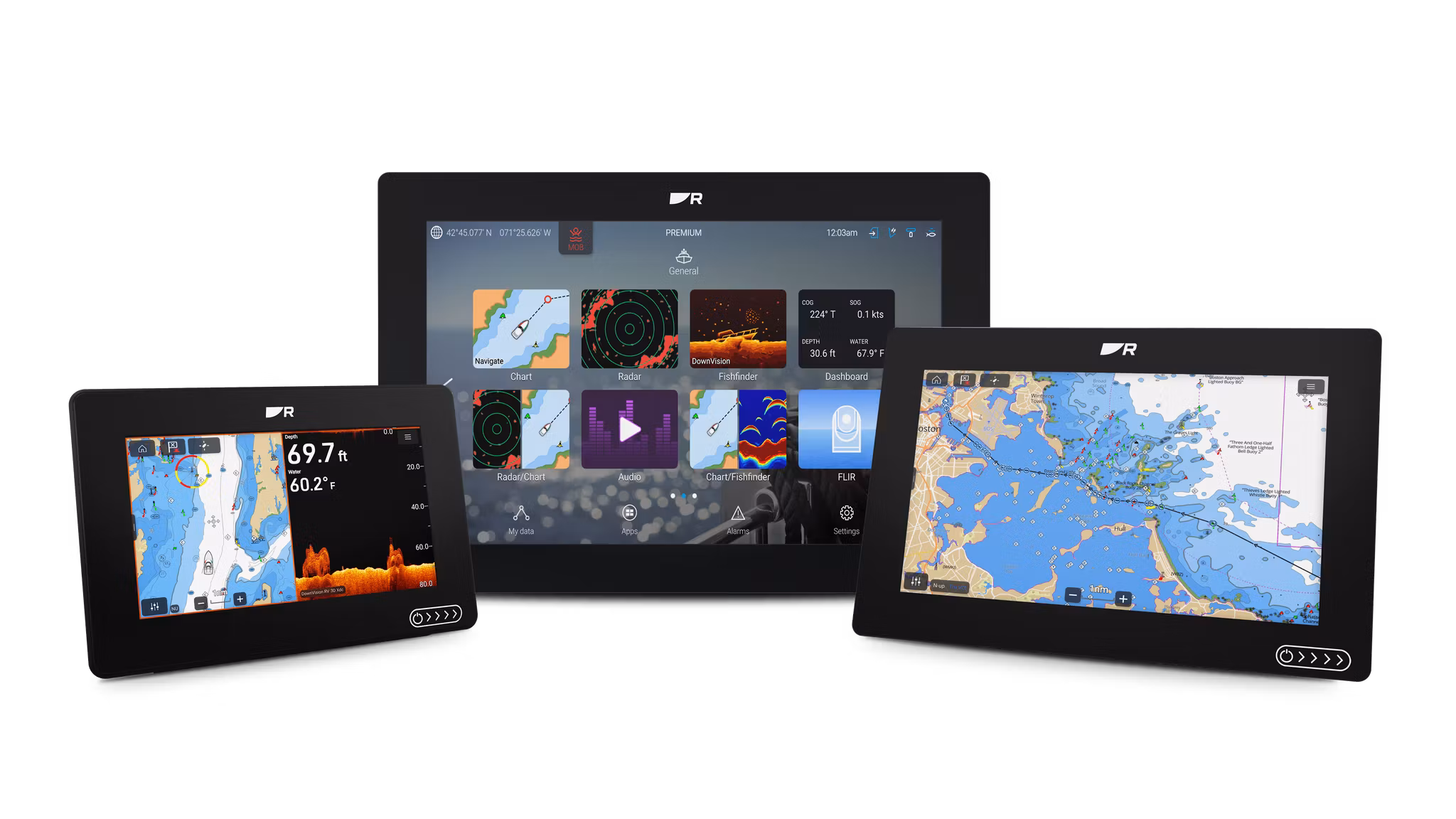 Raymarine – AXIOM 2 12 tum MFD, LightHouse-sjökort för Norra Europa