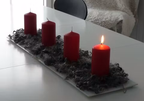 Tvättad fårull
