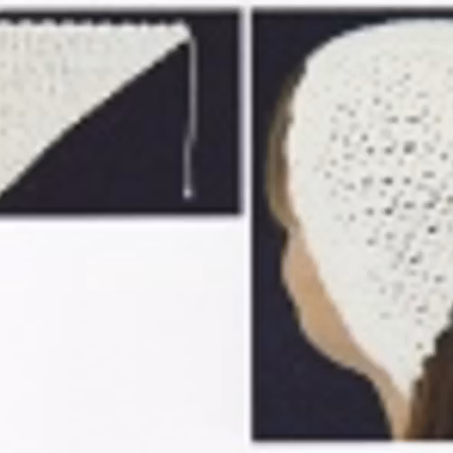 Virkad minisjalett med picoter