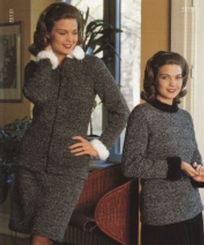 Jumper, kofta och kjol