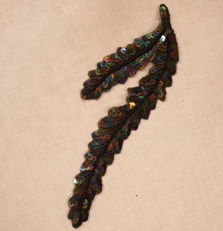 Paljettemblem - Blad