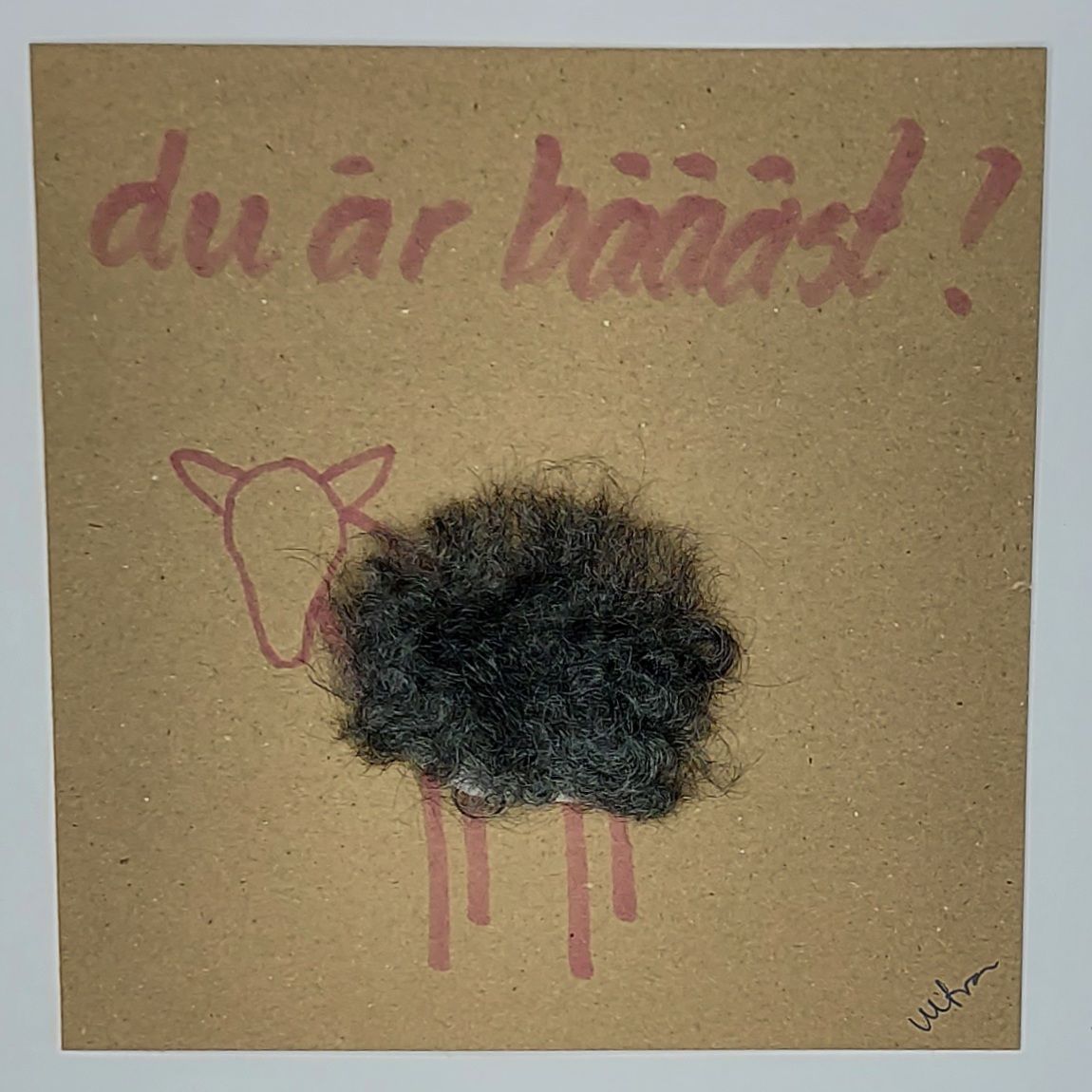 Kort med lamm - Du är bäääst!